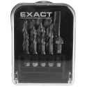 EXACT 11-Piece High Speed Steel Twist Drill Bit Set for Metal, 2.5 mm to 10.2 mm Sizes 4450907