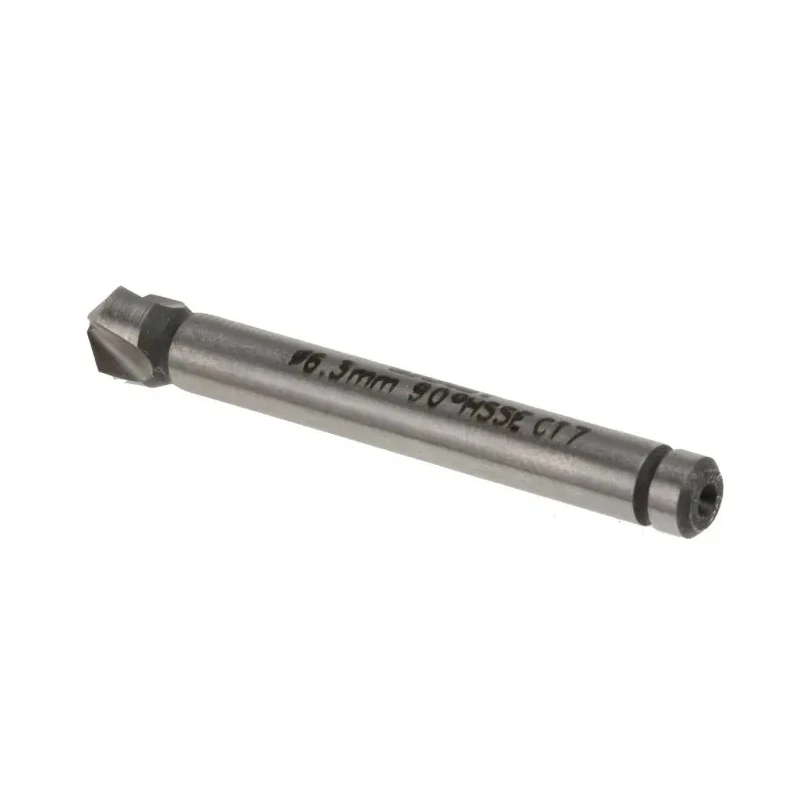 EXACT Hard Metal High Speed Steel Cobalt Drill Bit 6.3 mm Head Diameter 3 Flutes 90° Countersink DIN 335C 4405706