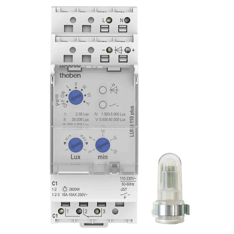 Theben Analogue LUNA 110 plus Twilight Switch 230V ac LUNA 110 plus AL