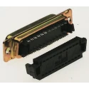 ITT Cannon Speedy D 9 Way Right Angle 1.27 mm Pitch Cable D-Sub Connector 115153-0065