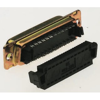 ITT Cannon Speedy D 9 Way Right Angle 1.27 mm Pitch Cable D-Sub Connector 115153-0065