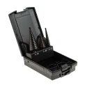 EXACT Drill Bit Set 3-Piece High Speed Steel Step Drill Bits 4 mm Min, 30 mm Max 4450071
