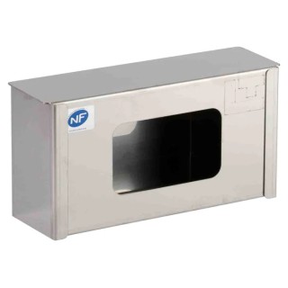 Louis Tellier Glove Dispenser Steel Grey with Front Exit 255mm Depth, 145mm Height, 90mm Width B1035