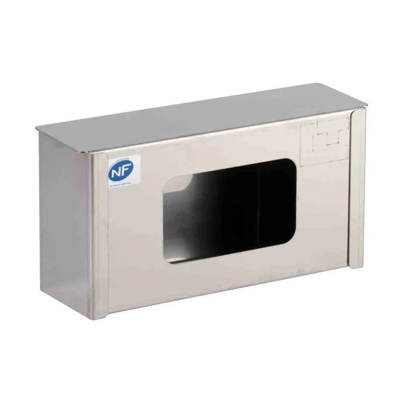 Louis Tellier Glove Dispenser Steel Grey with Front Exit 255mm Depth, 145mm Height, 90mm Width B1035