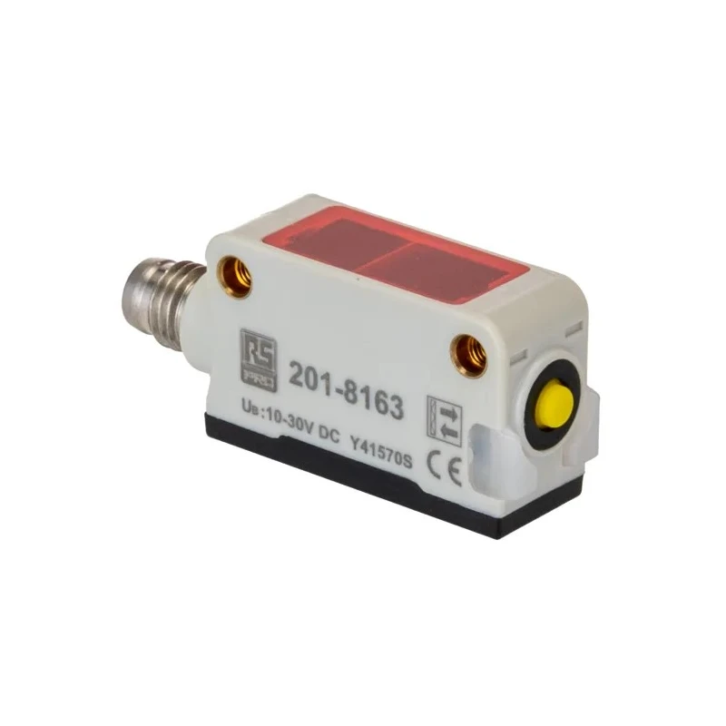 RS PRO Polarised Retro Reflection Photoelectric Sensor Block Style 3 m Detection Range PNP NO/NC Output IP67 IP67