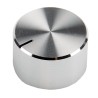 RS PRO Silver Aluminium Potentiometer Knob 22 mm Diameter, 13 mm Height, Grub Screw Type for 6.4 mm Circular Shaft 499-949