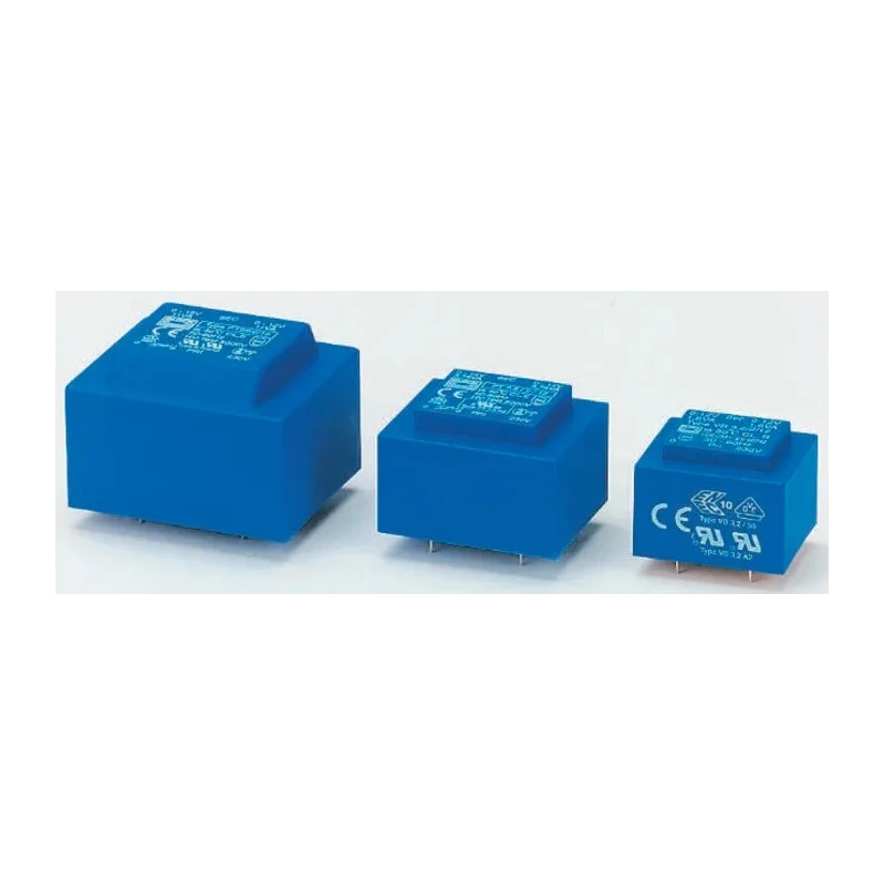 Block 6 V AC 2 Output Through Hole PCB Transformer 7.5 VA PT 7.5/2/6
