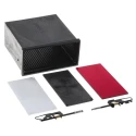 RS PRO Black Flame Retardant Glass Fibre Reinforced Noryl Instrument Case 72 mm x 138 mm x 144 mm 500-033