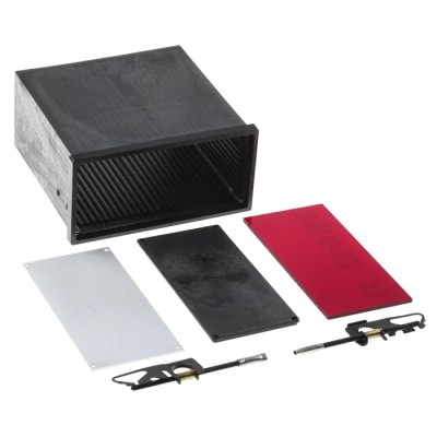 RS PRO Black Flame Retardant Glass Fibre Reinforced Noryl Instrument Case 72 mm x 138 mm x 144 mm 500-033