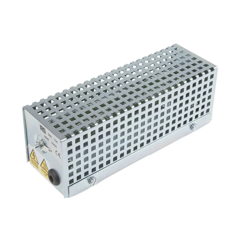 RS PRO 93 °C Enclosure Heater 230V AC 80W Output Sheet Steel Surface Mount 191mm x 70mm x 67mm 500-134