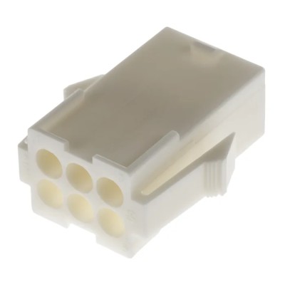 TE Connectivity MATE-N-LOK Wire to Wire Connector, 6 Pole, Crimp Termination, 600V AC, 9A, Nylon Housing 794940-1