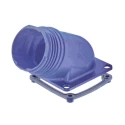 HARTING Heavy Duty Power Connector Bulkhead Housing IP67 Polypropylene Angled Connector Hood 09155130901