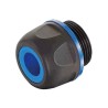 HARTING Han CGM-P F+B Series Blue Polyamide Cable Gland, M25 Thread, 13 mm to 16 mm Cable Diameter, IP69 and 19155035197