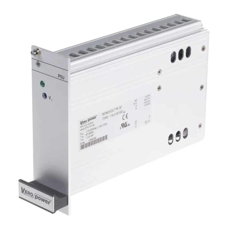 Eplax Switching Power Supply 5V 30W Rack Mount 230V AC PK Series 116-010016D
