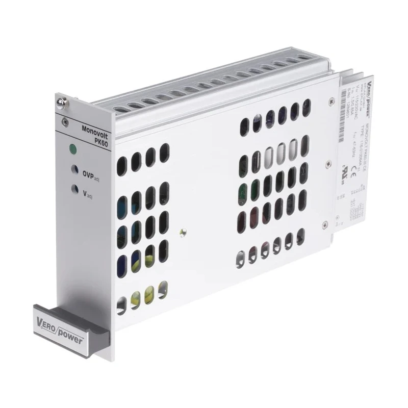 Eplax Switching Power Supply 12V, 60W, 230V AC, Rack Mount PK Series 116-010064A
