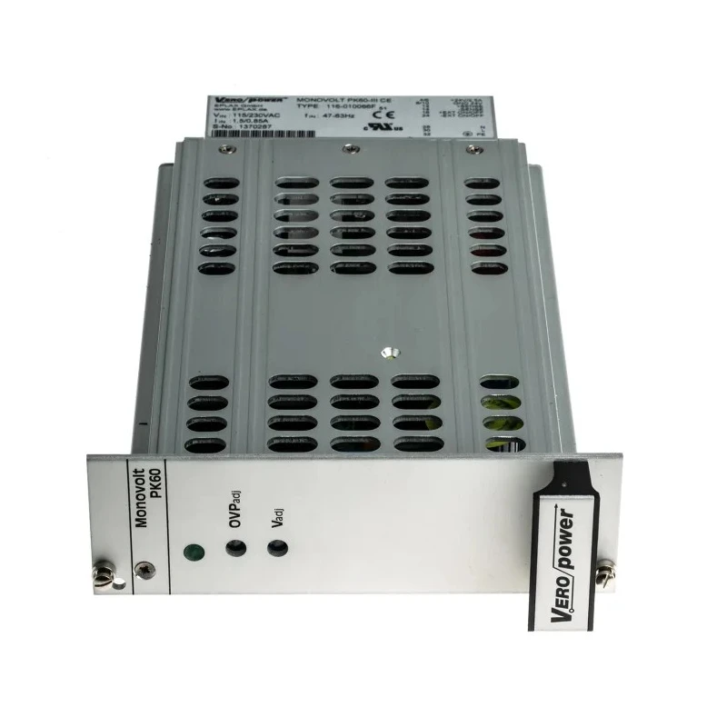 Eplax Switching Power Supply 24V, 60W, Rack Mount, 115-230V AC Input, 2.5A Output Current, Model 116-010066F