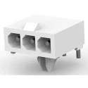 TE Connectivity Mini-Universal MATE-N-LOK Series Right Angle Through Hole PCB Header 3 Contact 4.14 mm Pitch 600V 1-770967-0