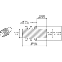 TE Connectivity Rectangular Connector Seals Silicone Rubber Blue AMP Soft Shell Series 794995-1