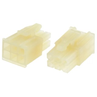 TE Connectivity MATE-N-LOK Wire to Wire Connector Cable 6 Crimp 600V AC 9.5A 172339-1