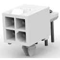 TE Connectivity Mini-Universal MATE-N-LOK Series Right Angle Through Hole PCB Header, 4 Contacts, 4.14 mm Pitch 1-770968-0