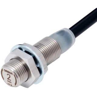 Omron Threaded Barrel Inductive Proximity Sensor M12 x 1, 30mm Length, PNP Output, 2mm Detection E2EW-X2B312 2M