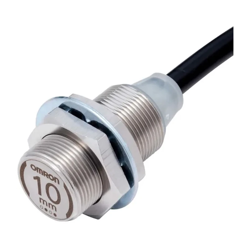 Omron Threaded Barrel Inductive Proximity Sensor M18 x 1 30 mm Length NPN Output 30 V DC 200 mA E2EW-X10C118 2M