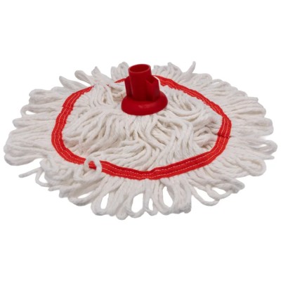 RS PRO Yarn Mop Head with Red Socket, Screw Fitting, 182g Dry Weight 201-9581