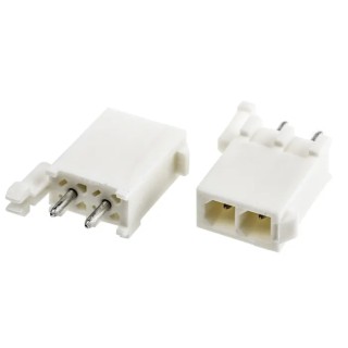 TE Connectivity Mini-Universal MATE-N-LOK Series Straight Through Hole PCB Header 2 Contacts 4.14 mm Pitch 1 Row 1-770166-0