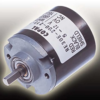 Nidec Components 12V dc, 5 V dc 1024 Pulses Per Revolution Pulse Optical Encoder with 4 mm Plain Shaft RE30E-1024-213-1
