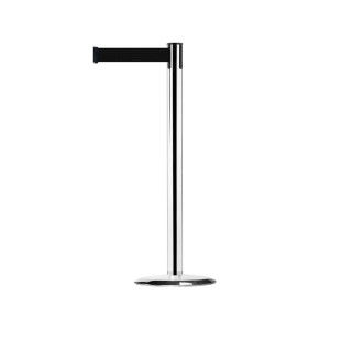 Tensator 2.3 m Safety Barrier Steel Black Silver 889U-1P-B9