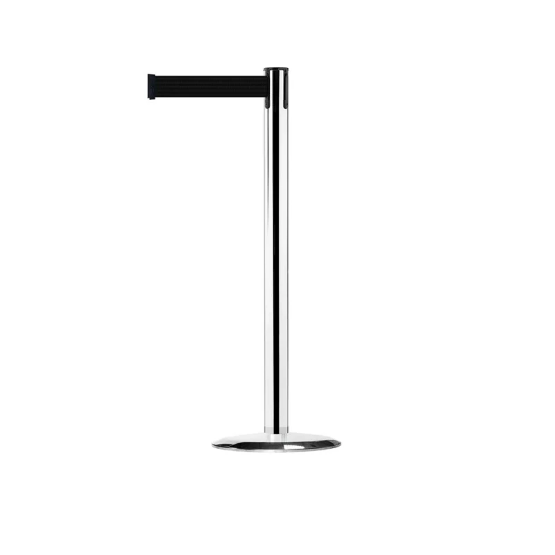 Tensator 2.3 m Safety Barrier Steel Black Silver 889U-1P-B9