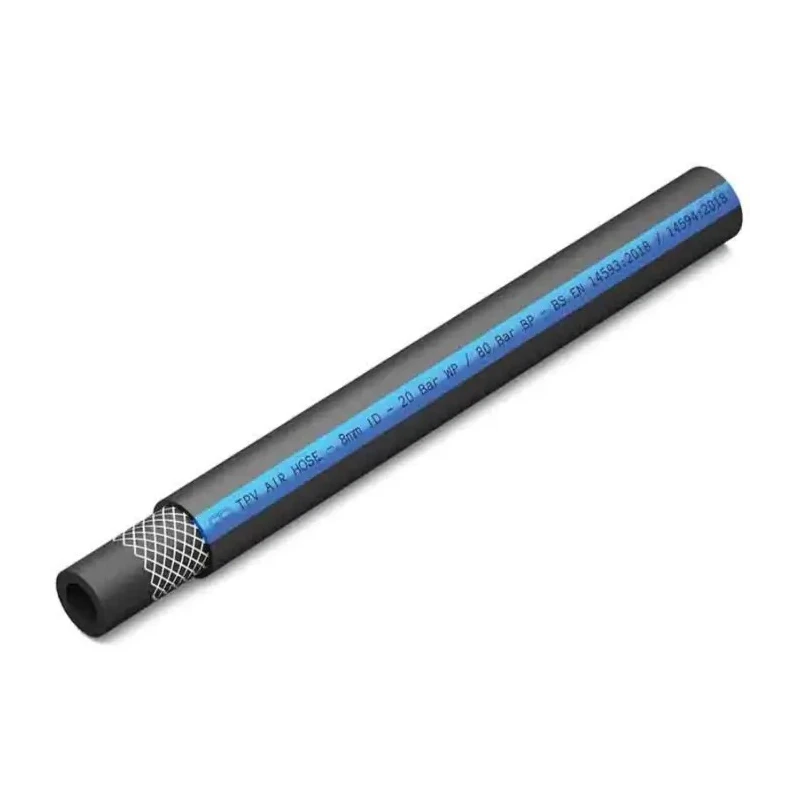 RS PRO Hose Pipe TPV Thermoplastic Elastomer 25m Length 20 bar Pressure Black Blue 21mm OD 12.7mm ID 202-0995