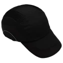 JSP Black Standard Bump Cap High Density Polyethylene, Ventilated, Slip Ratchet Adjustable, Head Size 52 to ABR000-001-100