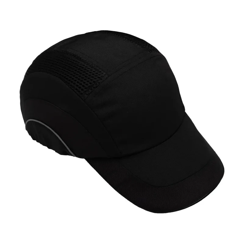 JSP Black Standard Bump Cap High Density Polyethylene, Ventilated, Slip Ratchet Adjustable, Head Size 52 to ABR000-001-100