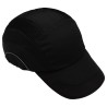 JSP Black Standard Bump Cap High Density Polyethylene, Ventilated, Slip Ratchet Adjustable, Head Size 52 to ABR000-001-100