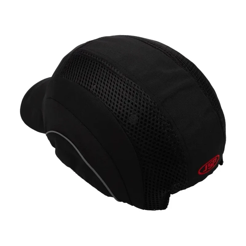 JSP Black Standard Bump Cap High Density Polyethylene, Ventilated, Slip Ratchet Adjustable, Head Size 52 to ABR000-001-100