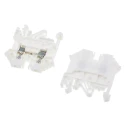 RS PRO DIN Rail Terminal Block White, 0.2mm² to 2.5mm², 1-Level, Screw Termination, 800V, 24A 501-613
