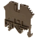 RS PRO Feed Through Terminal Block Brown 0.2–2.5 mm² 1-Level Screw Termination 800V 24A 501-635
