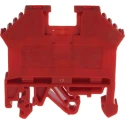 RS PRO DIN Rail Terminal Block Red, 0.2 to 4 mm² Cable CSA, 800 V, 32 A, 1-Level Screw Termination 501-673