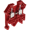 RS PRO DIN Rail Terminal Block Red, 0.2 to 4 mm² Cable CSA, 800 V, 32 A, 1-Level Screw Termination 501-673
