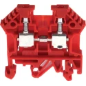 RS PRO DIN Rail Terminal Block Red, 0.2 to 4 mm² Cable CSA, 800 V, 32 A, 1-Level Screw Termination 501-673