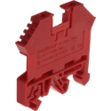 RS PRO DIN Rail Terminal Block Red, 0.2 to 4 mm² Cable CSA, 800 V, 32 A, 1-Level Screw Termination 501-673