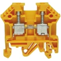 RS PRO DIN Rail Terminal Block Yellow, 0.2mm² to 4 mm² Wire Size, 32A Current Capacity 501-663