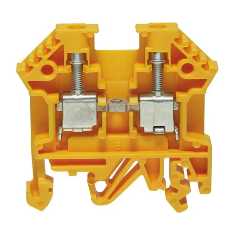RS PRO DIN Rail Terminal Block Yellow, 0.2mm² to 4 mm² Wire Size, 32A Current Capacity 501-663
