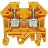 RS PRO DIN Rail Terminal Block Yellow, 0.2mm² to 4 mm² Wire Size, 32A Current Capacity 501-663