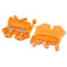 RS PRO DIN Rail Terminal Block Orange 0.2mm² to 2.5mm², 1-Level, 800V, 24A 501-730