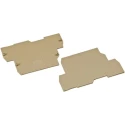 RS PRO End Plate for Use with DIN Rail Terminal Model 501-796, Polyamide 66 Material, Beige, RoHS Compliant 501-796