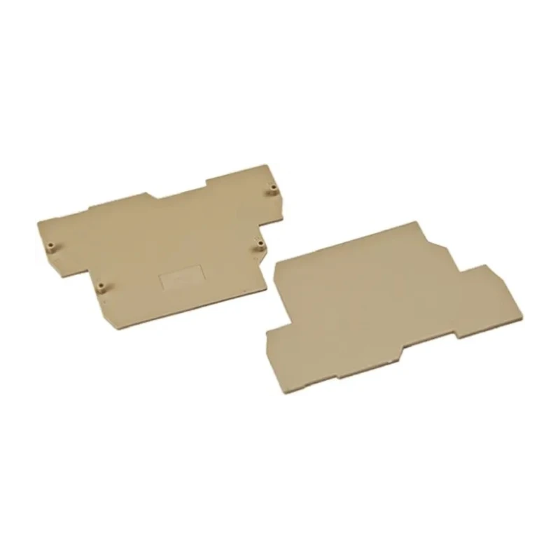 RS PRO End Plate for Use with DIN Rail Terminal Model 501-796, Polyamide 66 Material, Beige, RoHS Compliant 501-796