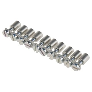 RS PRO Jumper Bar Connecting Bridge for DIN Rail Terminal Copper Natural Colour 501-792