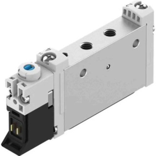 Festo Solenoid Valve 5/2 Monostable Electric Metric M5 Port 24V 1W Wrought Aluminium Alloy VUVG-L10-M52-RT-M5-1P3